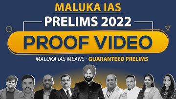 PROOF VIDEO - UPSC CSE PRELIMS 2022 - PAPER ANALYSIS & DISCUSSION | MALUKA IAS