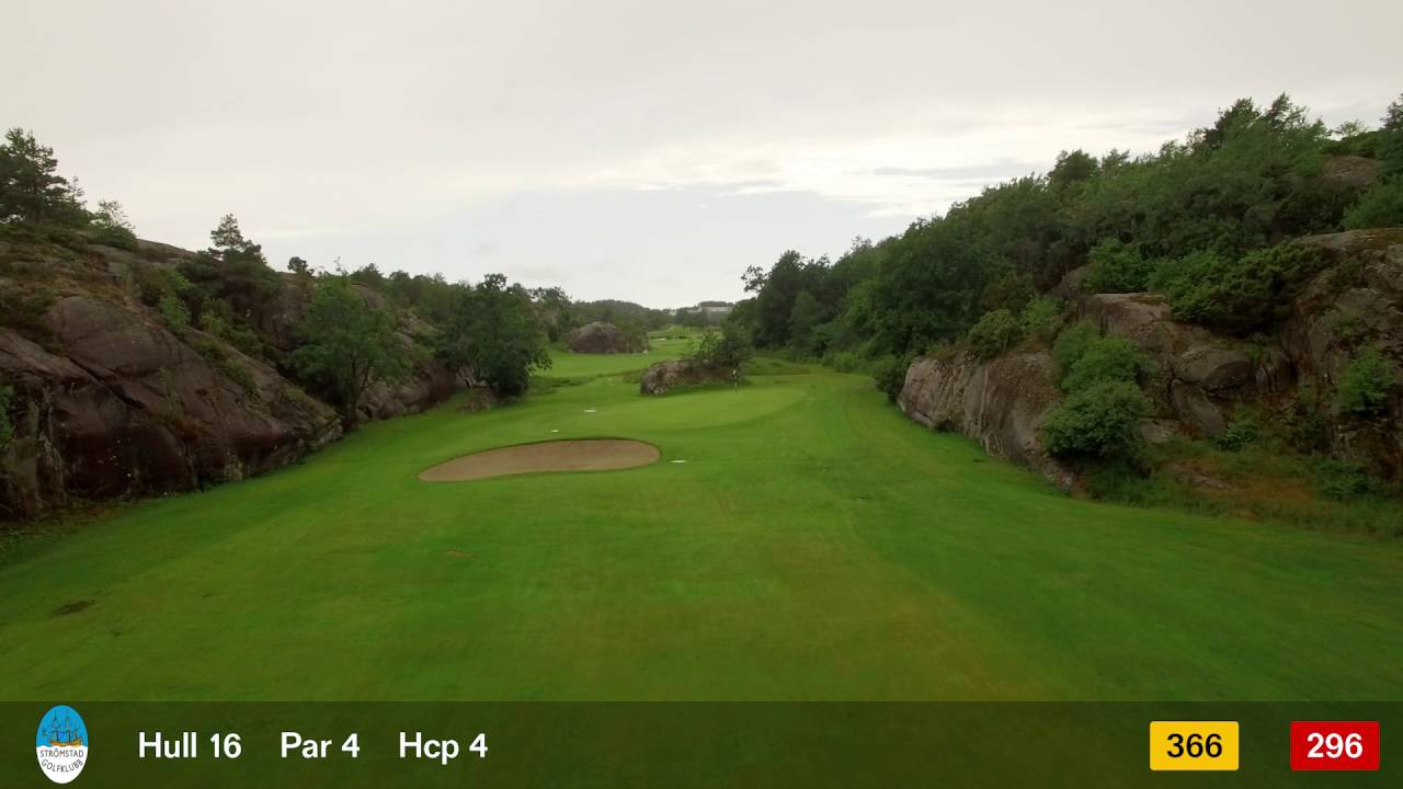 Flyover - Strömstad Golfklubb - Hull 16 - YouTube
