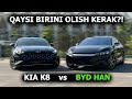 60 000$ tanlov KIA K8 ga qarshi BYD HAN - qaysi biri puliga arziydi