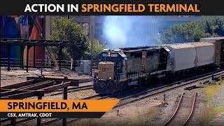 LIVE RAILCAM: Springfield, Massachusetts, USA | Virtual Railfan