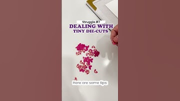 Dealing with a tiny die 🤏🏻 #altenew #fyp #trending #inspirational #papercrafting #cardmaking #tips