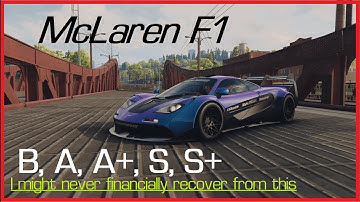 (B, A, A+, S, S+) McLaren F1 - Im never gonna financially recover from this - Need for Speed Unbound