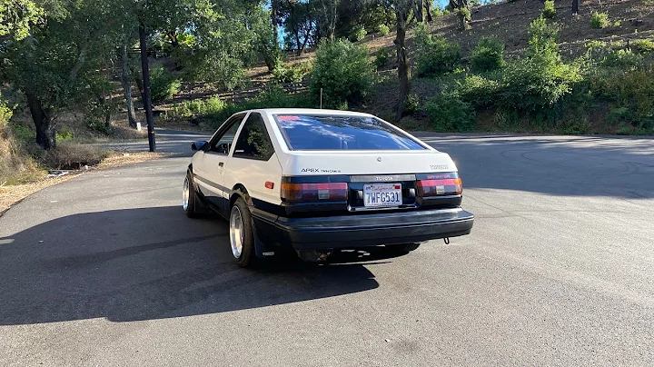 Ae86 16v fujitsubo exhaust flyby