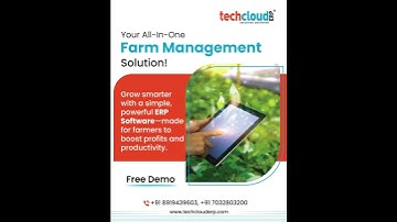 Tech Cloud ERP – Smart Farm Management Software | Free Demo