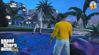 Gta 5 - Dont Jump In Michaels Haunted Pool At 3Am Scary Secret