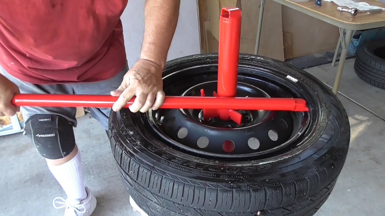 Tire Removal using Harbor freight tool - YouTube