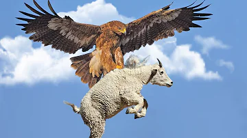 Беркут — Гигантский Орел, который охотится даже на БАРАНОВ!