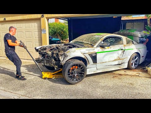 Оживляем Mustang для дедушки. Купили донора с аукциона.