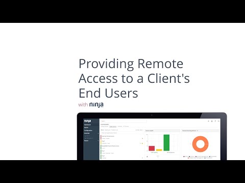 Give clients' end-users remote access with NinjaRMM