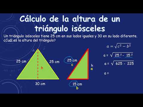 Video: Cómo Encontrar La Altura En Un Triángulo Isósceles