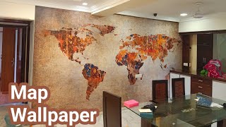 world Map, world map wallpaper for livingroom,3d world map wallpaper for home decor, map wallpaper,