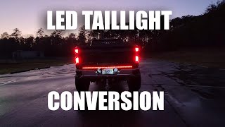 2019 2020 2021 2022 Silverado Sierra LED Brake Bulb and Tailgate strip install DIY Turn signal