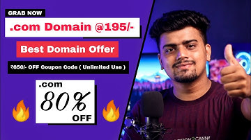 [ 80% OFF ] .COM Domain Just in Rs 195 🔥 Best Domain OFFER | Buy Unlimited .com Domain @195rs