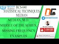 Median(M.D.) for All Series | BCS040 | stats #ignouexams #ignoubca #ignouquestionpaper #bcasolution