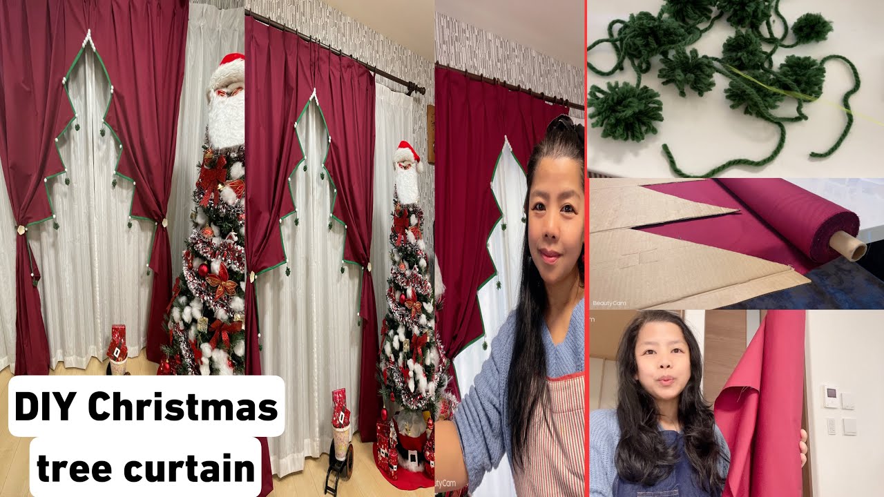 DIY Christmas Tree curtain ideas 2021 - YouTube