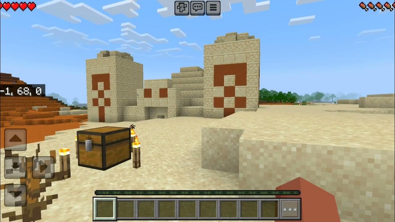 Minecraft bedrock seed with desert temple at spawn YouTube