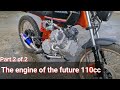 Making the engine of the future, I changed the regular engine to a V-twin