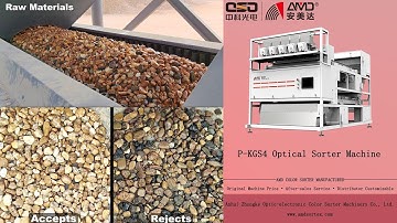 AMD P-LGS5 Mineral Particles Optical Color Sorter Machine Price for Pebbles/Cobbles Sorting