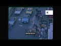 1970s New York, Pedestrians Crossing Busy Street, Timelapse, 35mm