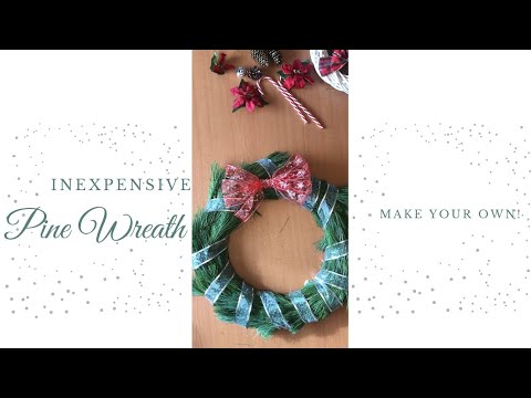 [Inexpensive] How to Make Princess Pine Wreath [DIY] [Simple Steps]