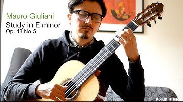 Robbin Blanco plays Mauro Giuliani/ E minor classical guitar study Op.48 No 5