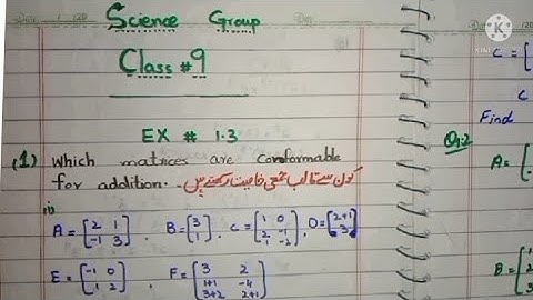 Class 9th Math Chapter# 1 Exercise 1.3 Part#  1 - ( Science group )Math information with Ma.