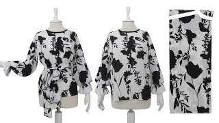 Download Lagu Everybody Who has 1 Meter Fabric can Sew This Simple Blouse ❤️ MP3