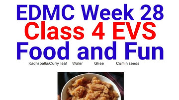 EDMC Class 4 EVS Week 28 Food and Fun @KNOWLEDGEKINGDOMsolution kaksha 4 environmental Studies week 28