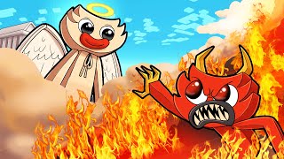 ANGEL HUGGY vs DEMON HUGGY! (Minecraft)