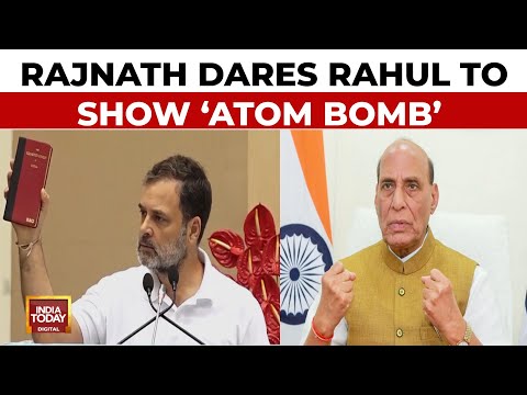 Rajnath Singh Dares Rahul Gandhi To Show 'Atom Bomb' Of Evidence Against Election Commission