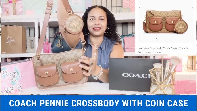 Coach Pennie Crossbody bag C5675 with coin case - Khaki