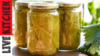 Έτσι Αποθηκεύω τα Αμπελόφυλλα μέχρι και 1 χρόνο Εκτός Ψυγείου!! Συνταγή για Αμπελόφυλλα σε άλμη!