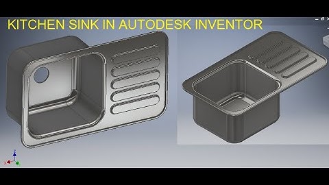 Kitchen Sink in Autodesk Inventor || 3d drawing Cad tutorials in Autodesk Inventor || Inventor cad