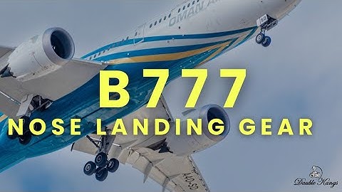 B777-200 nose landing gear, bypass pin, & headset panel