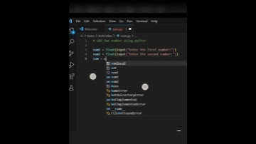 Adding Two Numbers Using Python |   #shorts #python