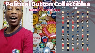 Political Button Collectibles + Donald Crushed Game App screenshot 1