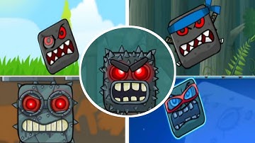 Red Ball 4 - All Bosses & Ending