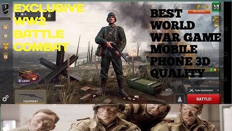 WORLD 🌎 WAR 2 BATTLE COMBAT HD 3D QUALITY GAME PLAY🔥🔥 GRAPHICS SETTINGS 120 FPS  NEW ANDROID WW2