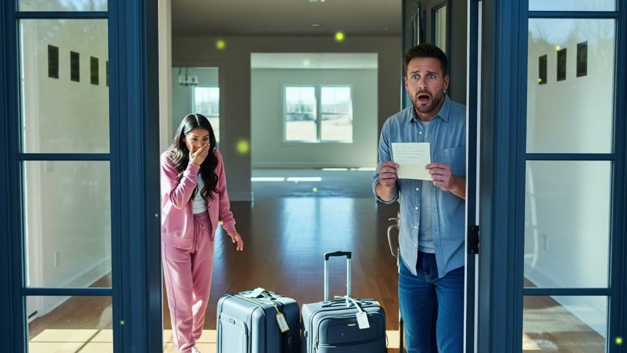 HUSBAND RETURNED WITH MISTRESS FROM A TRIP TO FIND OUT THAT THE WIFE HAD MOVED OUT LEAVING A NOTE