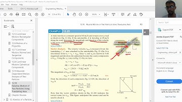 12.10-Relative Motion of Two Particles