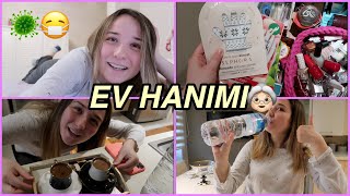 KARANTİNA GÜNLÜKLERİ 2🦠(ÇEKİLİŞ)|ODA DÜZENLEME, BAKIMLAR YAPILDI!EV HANIMI OLMAK😁TÜM GÜN EVDEYİZ🏠