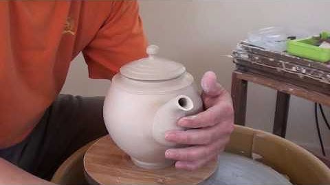 14. Making / Assembling a Porcelain Teapot on the potter