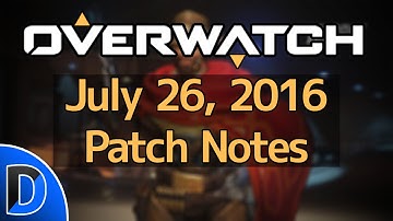 Overwatch: July 26, 2016 (1.1.0.2c) Patch - Ana and McCree Changes!