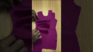 Simple stylish blouse gown cutting and stitching tutorial #shorts #diy #explore #trending