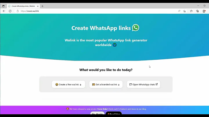 Generate Customized WhatsApp Links with Personalized Messages