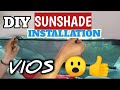 SUNSHADE INSTALLATION DIY FOR VIOS #jjdiycostums #sunshade