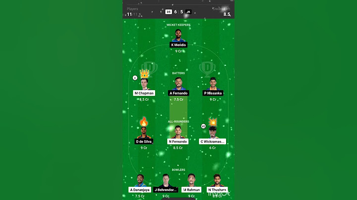 Dumbulla sixers vs Jaffna kings dream11 grand league team #shorts