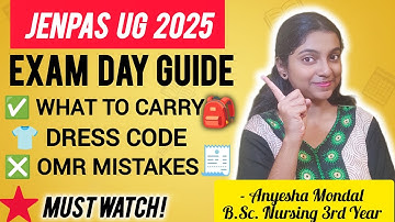 JENPAS UG 2025 Exam Day Guide| What to Carry, Dress Code, OMR Mistakes, Last Minute Tips| Must Watch