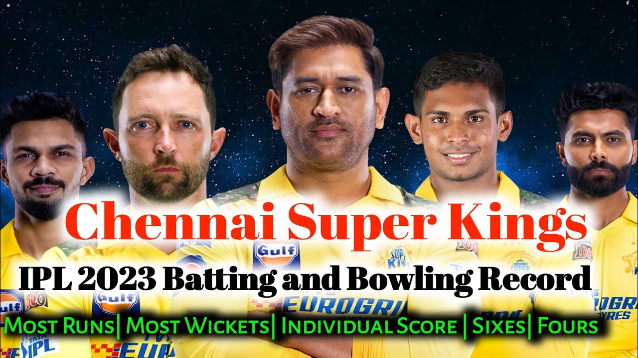 Chennai Super Kings IPL 2023 Record| Most Runs| Most Wickets ...