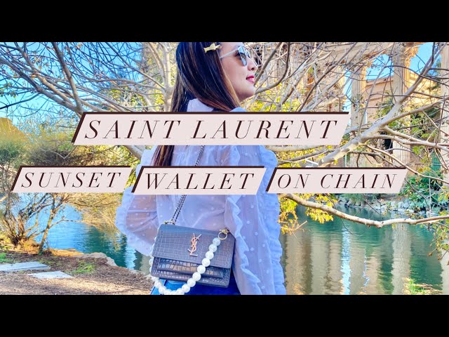 Bag sunset chain wallet ives saint laurent on the account Instagram of  @ameliecara01